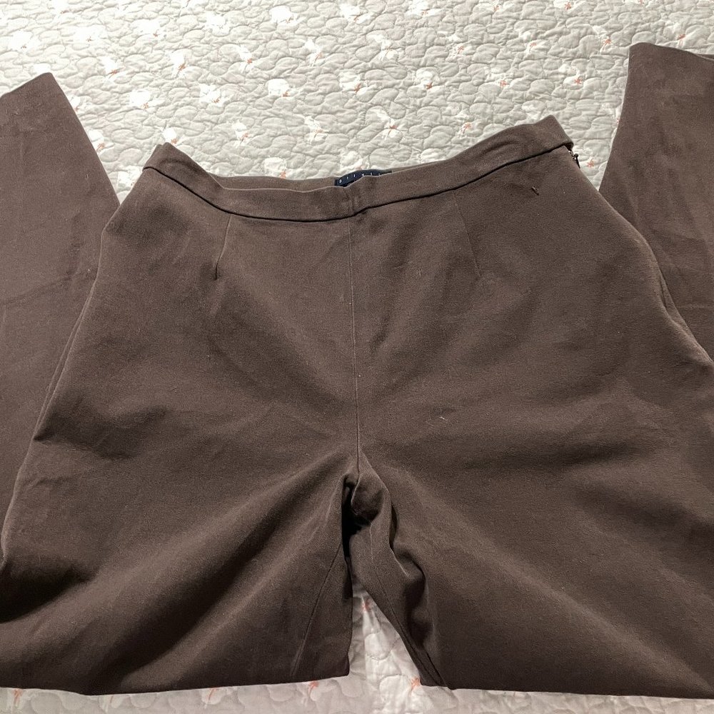 Gap Vintage Stretch Cigarette Pants Brown Sz 14 R Great Condition